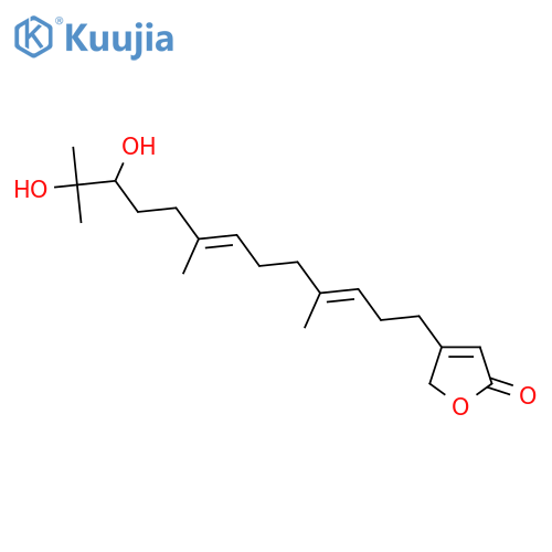 4-[(3E,7E)-11,12-Dihydroxy-4,8,12-trimethyl-3,7-tridecadienyl]-2(5H)-furanone structure