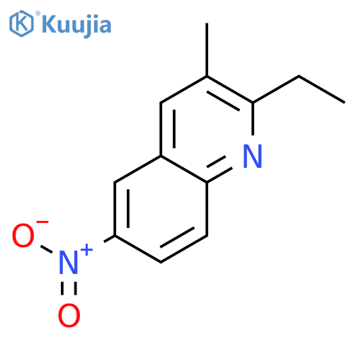 QUINOLINE, 2-ETHYL-3-METHYL-6-NITRO- structure
