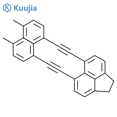 Acenaphthylene, 1,2-dihydro-5,6-bis[(4-methylphenyl)ethynyl]- structure
