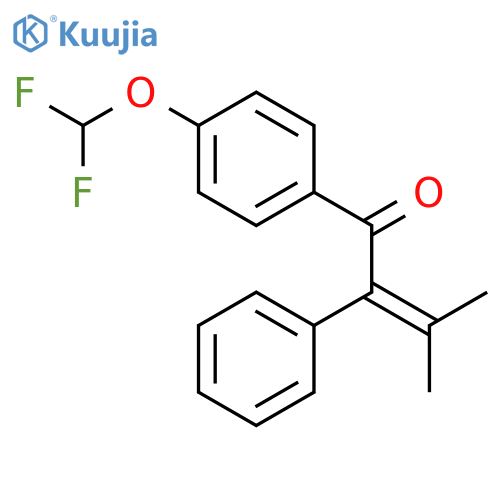 2-Buten-1-one, 1-[4-(difluoromethoxy)phenyl]-3-methyl-2-phenyl- structure