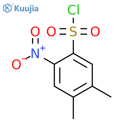4,5-Dimethyl-2-nitrobenzene-1-sulfonyl chloride structure