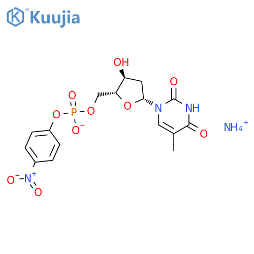 4-Nitrophenyl Thymidine-5′-monophosphate, Ammonium Salt structure