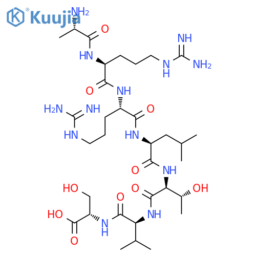 L-SERINE, L-ALANYL-L-ARGINYL-L-ARGINYL-L-LEUCYL-L-THREONYL-L-VALYL- structure