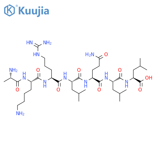 L-Leucine, L-alanyl-L-lysyl-L-arginyl-L-leucyl-L-glutaminyl-L-leucyl- structure