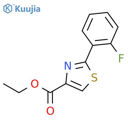 Ethyl 2-(2-fluorophenyl)-1,3-thiazole-4-carboxylate structure