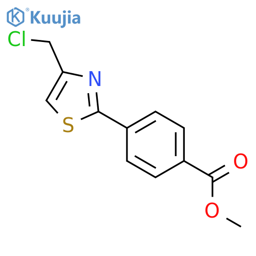 Methyl 4-4-(Chloromethyl)-1,3-thiazol-2-ylBenzoate structure