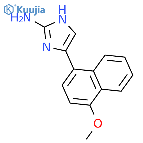 5-(4-methoxynaphthalen-1-yl)-1H-imidazol-2-amine structure