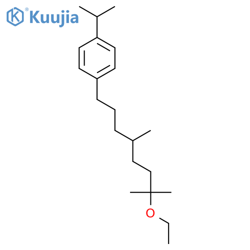 Benzene, 1-(7-ethoxy-4,7-dimethyloctyl)-4-(1-methylethyl)- structure