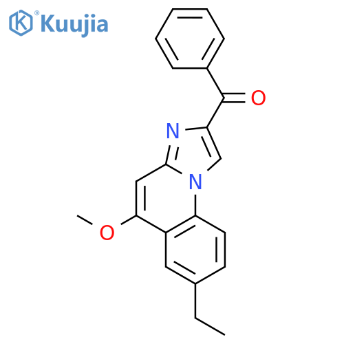Methanone, (7-ethyl-5-methoxyimidazo[1,2-a]quinolin-2-yl)phenyl- structure