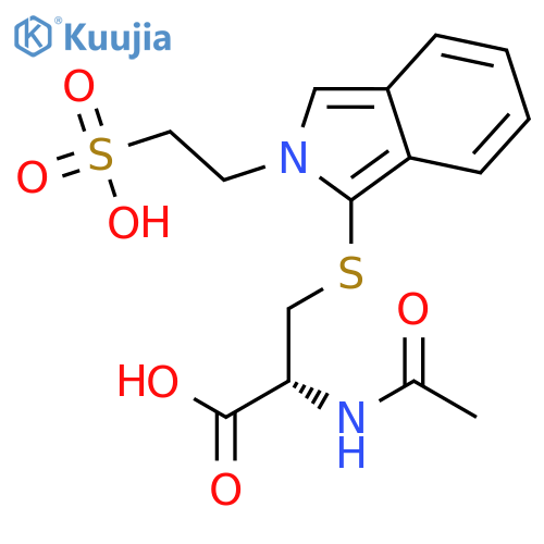 L-Cysteine, N-acetyl-S-[2-(2-sulfoethyl)-2H-isoindol-1-yl]- structure