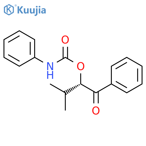 1-Butanone, 3-methyl-1-phenyl-2-[[(phenylamino)carbonyl]oxy]-, (2S)- structure