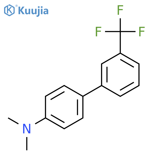 4-Dimethylamino-3'-trifluoromethylbiphenyl structure