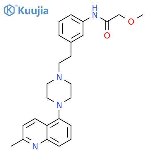 Acetamide,2-methoxy-N-[3-[2-[4-(2-methyl-5-quinolinyl)-1-piperazinyl]ethyl]phenyl]- structure