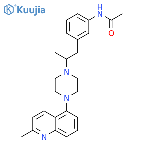 Acetamide,N-[3-[2-[4-(2-methyl-5-quinolinyl)-1-piperazinyl]propyl]phenyl]- structure