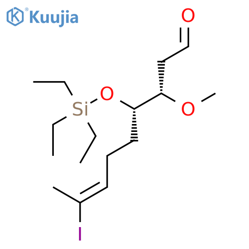 7-Nonenal, 8-iodo-3-methoxy-4-[(triethylsilyl)oxy]-, (3S,4S,7E)- structure