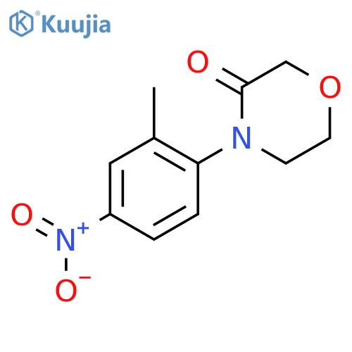 4-(2-Methyl-4-nitrophenyl)morpholin-3-one structure