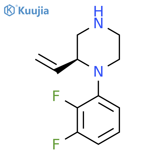 Piperazine, 1-(2,3-difluorophenyl)-2-ethenyl-, (2S)- structure
