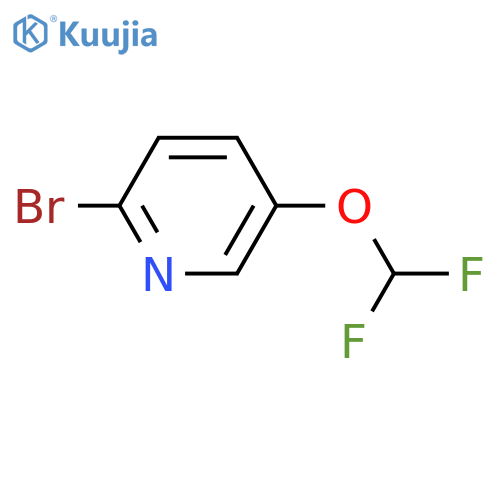 2-Bromo-5-(difluoromethoxy)pyridine structure