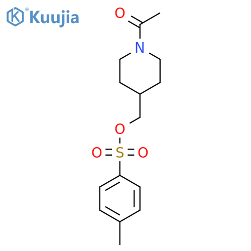 (1-acetylpiperidin-4-yl)methyl 4-methylbenzene-1-sulfonate structure