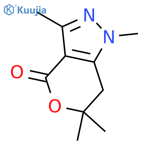 1,3,6,6-Tetramethyl-6,7-dihydropyrano[4,3-c]pyrazol-4(1H)-one structure