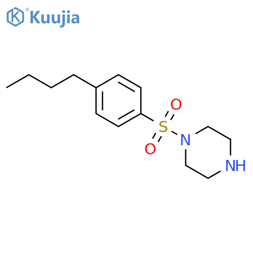 1-(4-Butylphenyl)sulfonylpiperazine structure