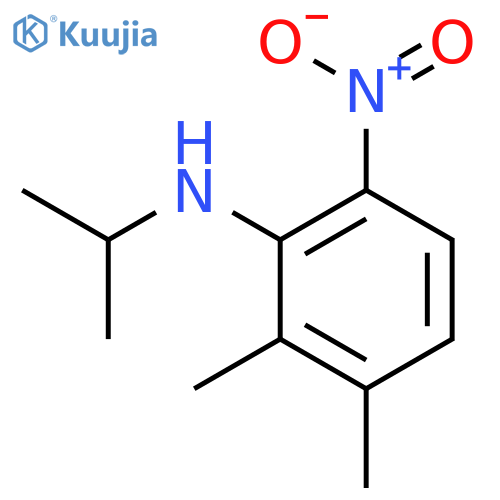 Benzenamine, 2,3-dimethyl-N-(1-methylethyl)-6-nitro- structure