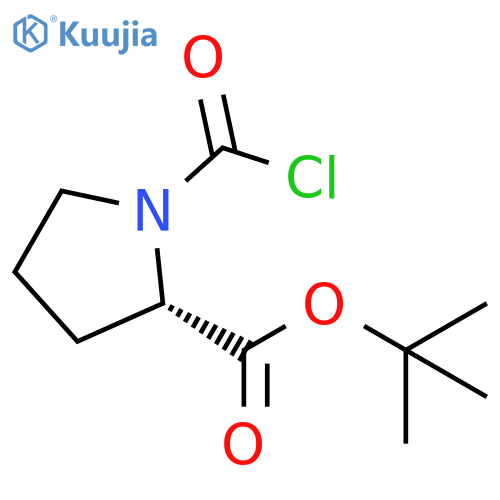 tert-butyl (2S)-1-(carbonochloridoyl)pyrrolidine-2-carboxylate structure