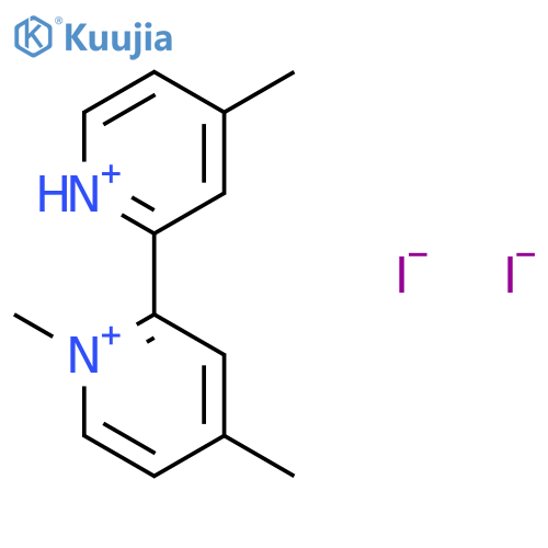 2,2'-Bipyridinium, 1,4,4'-trimethyl-, iodide structure