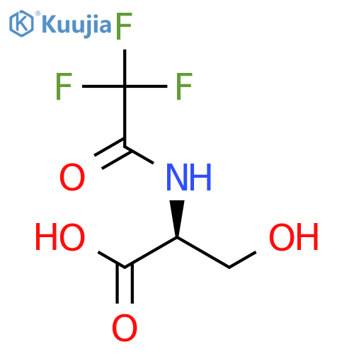 3-hydroxy-2-(trifluoroacetamido)propanoic acid structure