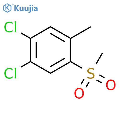 1,2-Dichloro-4-methyl-5-(methylsulfonyl)benzene structure
