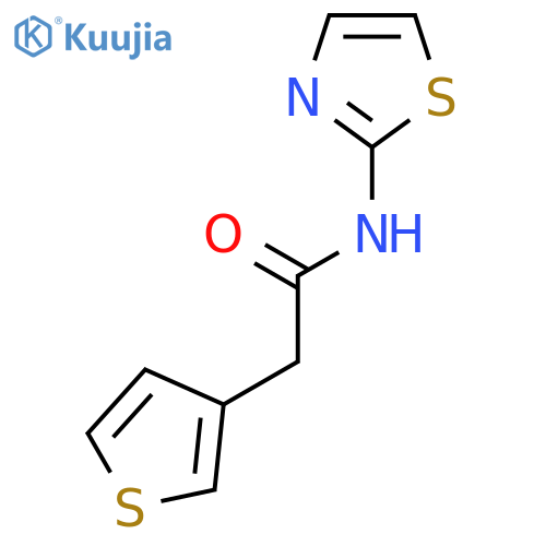 3-Thiopheneacetamide, N-2-thiazolyl- structure