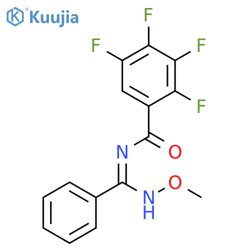BENZAMIDE, 2,3,4,5-TETRAFLUORO-N-[(METHOXYAMINO)PHENYLMETHYLENE]- structure