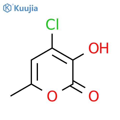 2H-PYRAN-2-ONE, 4-CHLORO-3-HYDROXY-6-METHYL- structure