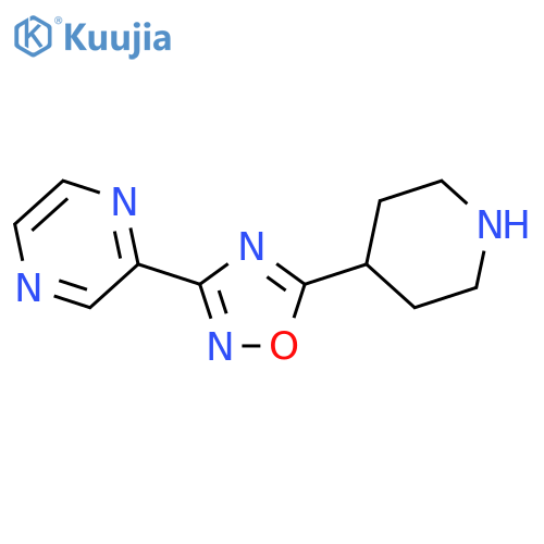 2-(5-Piperidin-4-yl-1,2,4-oxadiazol-3-yl)pyrazine structure