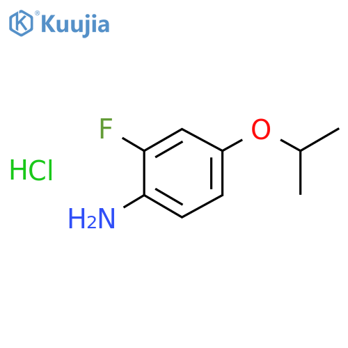 2-Fluoro-4-isopropoxyaniline, hydrochloride structure