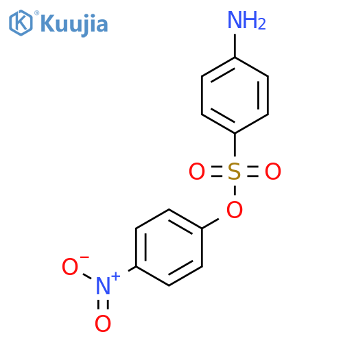Benzenesulfonic acid, 4-amino-, 4-nitrophenyl ester structure