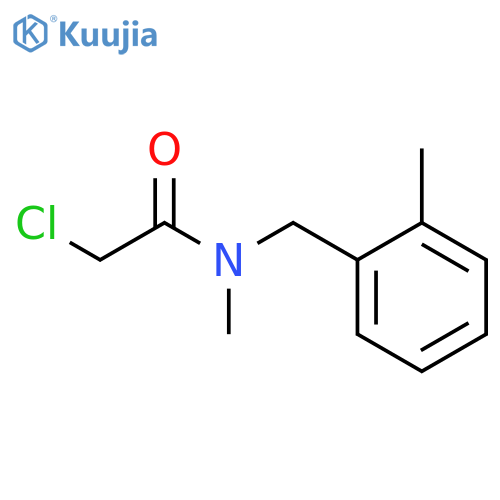 2-chloro-N-methyl-N-(2-methylphenyl)methylacetamide structure