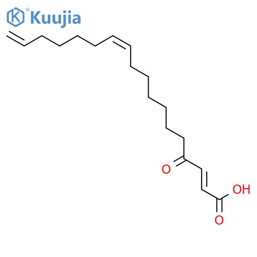 2,11,17-Octadecatrienoic acid, 4-oxo-, (2E,11Z)- structure