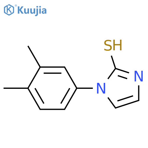 1-(3,4-dimethylphenyl)-1H-imidazole-2-thiol structure
