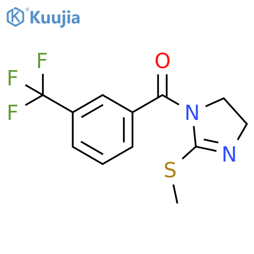 2-(methylsulfanyl)-1-3-(trifluoromethyl)benzoyl-4,5-dihydro-1H-imidazole structure