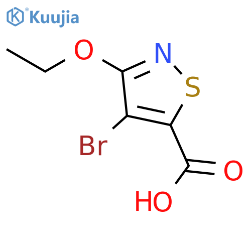 5-Isothiazolecarboxylic acid, 4-bromo-3-ethoxy- structure