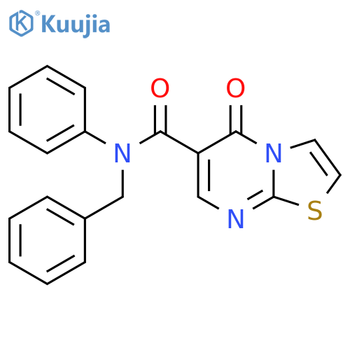 N-benzyl-5-oxo-N-phenyl-5H-1,3thiazolo3,2-apyrimidine-6-carboxamide structure