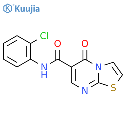 N-(2-chlorophenyl)-5-oxo-5H-1,3thiazolo3,2-apyrimidine-6-carboxamide structure