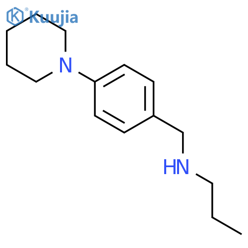 N-(4-Piperidin-1-ylbenzyl)-N-propylamine structure
