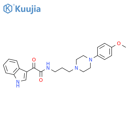 2-(1H-indol-3-yl)-N-{3-4-(4-methoxyphenyl)piperazin-1-ylpropyl}-2-oxoacetamide structure