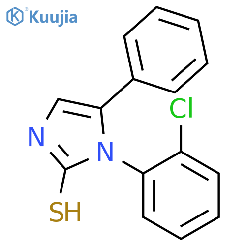 1-(2-chlorophenyl)-5-phenyl-1H-imidazole-2-thiol structure