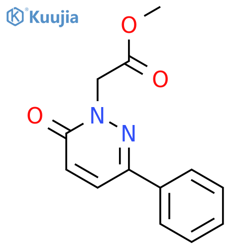 methyl 2-(6-oxo-3-phenyl-1,6-dihydropyridazin-1-yl)acetate structure