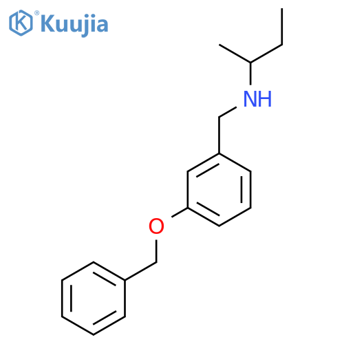 {[3-(Benzyloxy)phenyl]methyl}(butan-2-yl)amine structure