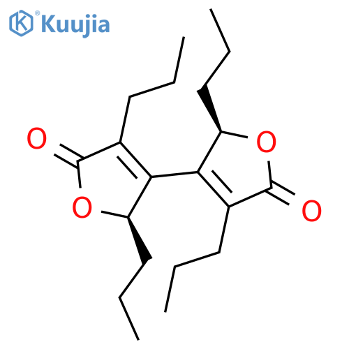 [3,3'-Bifuran]-5,5'(2H,2'H)-dione, 2,2',4,4'-tetrapropyl-, (2R,2'R)-rel- structure