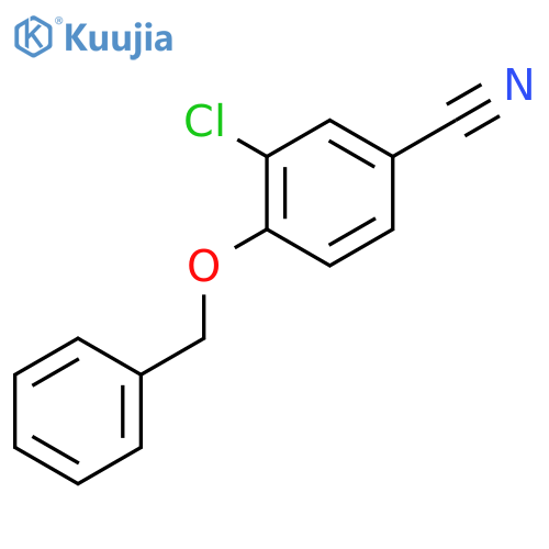 4-BENZYLOXY-3-CHLORO-BENZONITRILE structure